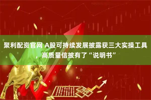聚利配资官网 A股可持续发展披露获三大实操工具，高质量信披有了“说明书”
